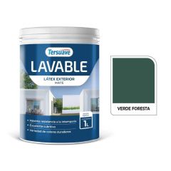TERSUAVE LAVABLE REV. ACRILICO EXT MATE VERDE FORESTA X 1 LT