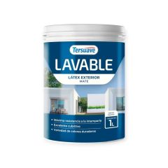 TERSUAVE LAVABLE REV. ACRILICO EXT MATE BLANCO X 1 LT