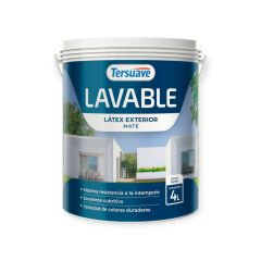 TERSUAVE LAVABLE REV. ACRILICO EXT MATE BLANCO X 4 LT