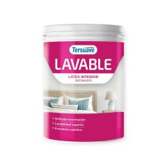 TERSUAVE LAVABLE REV. ESTIRENADO INT SATINADO BLANCO X 1 LT