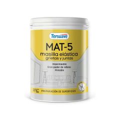 TERSUAVE MAT 5 MASILLA ACRILICA ELASTOMERICA GRIS X 1 KG