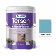 TERSUAVE TERSEN LATEX EXT-INT MATE TURQUESA VIBRANTE X 1 LT