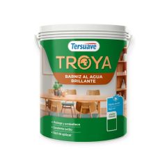 TERSUAVE TROYA BARNIZ SEC RAP B ACUOSA BRILLANTE X 4 LT