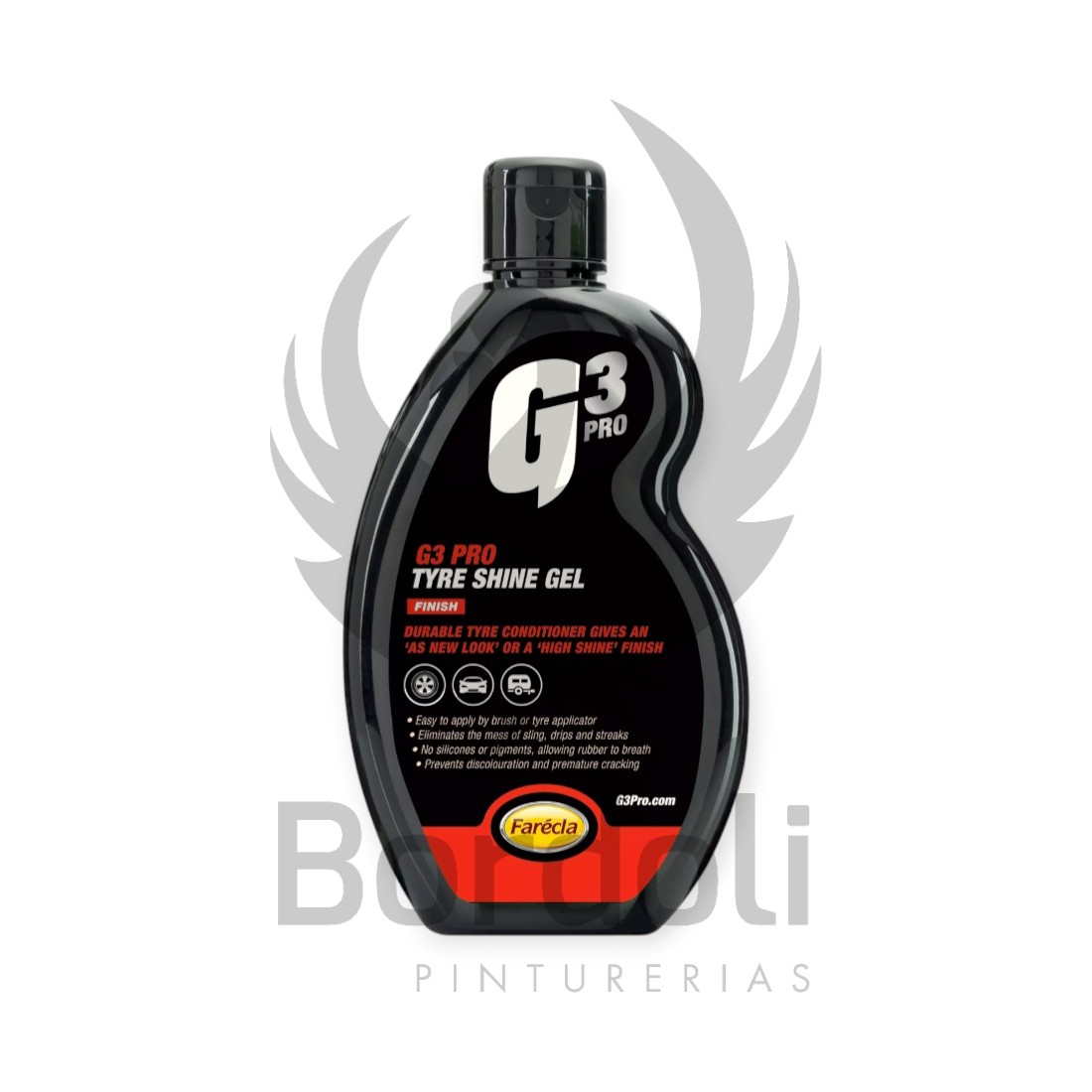 FARECLA G3 PROFESSIONAL TYRE SHINE GEL - 0,5L
