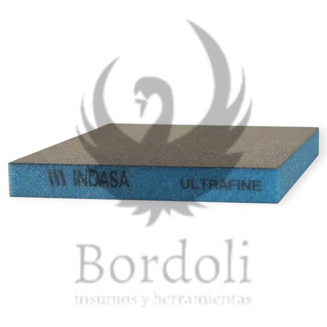 INDASA ESPONJA DOBLE CARA ULTRAFINO ( AZUL)