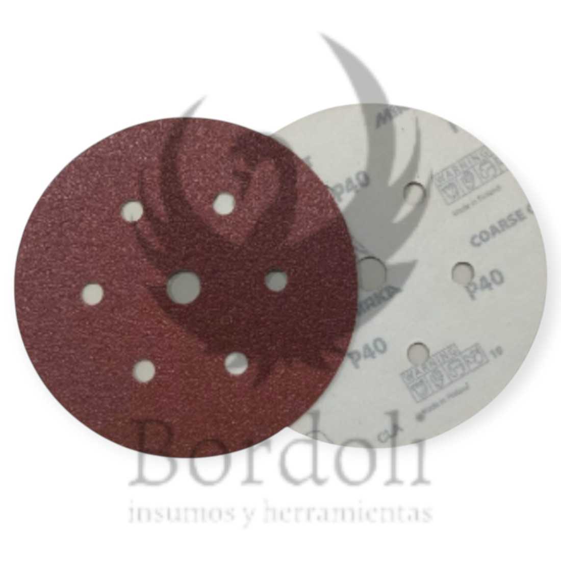 MIRKA DISCO GOLD 6 AGUJEROS ROTO-ORBITAL #40 (COARSE CUT)