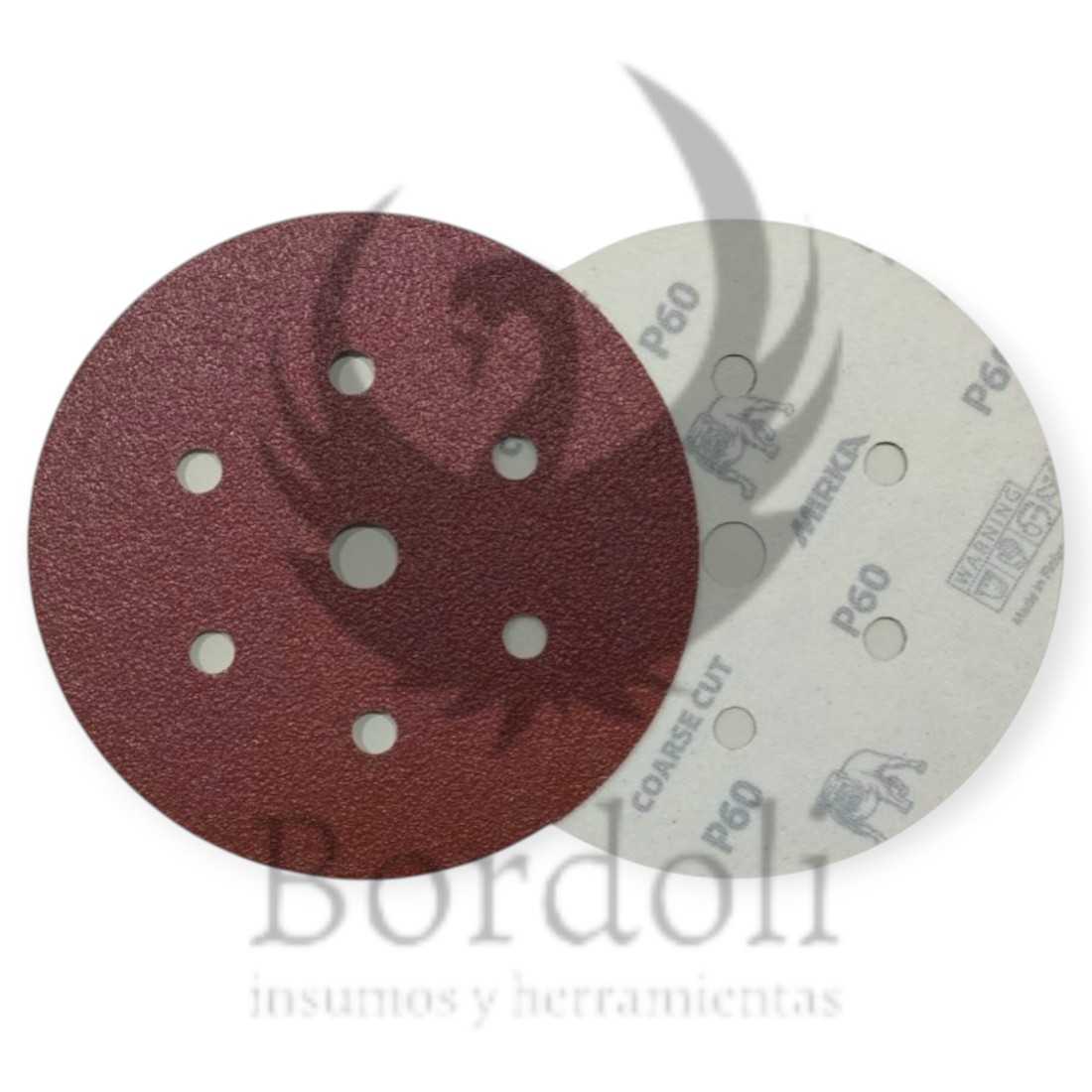 MIRKA DISCO GOLD 6 AGUJEROS ROTO-ORBITAL #60 (COARSE CUT)