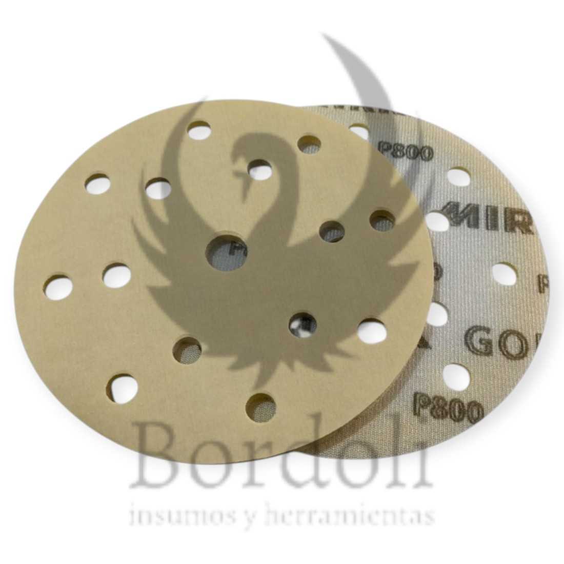 MIRKA DISCO GOLD SOFT 15 AGUJEROS ROTO-ORBITAL #800