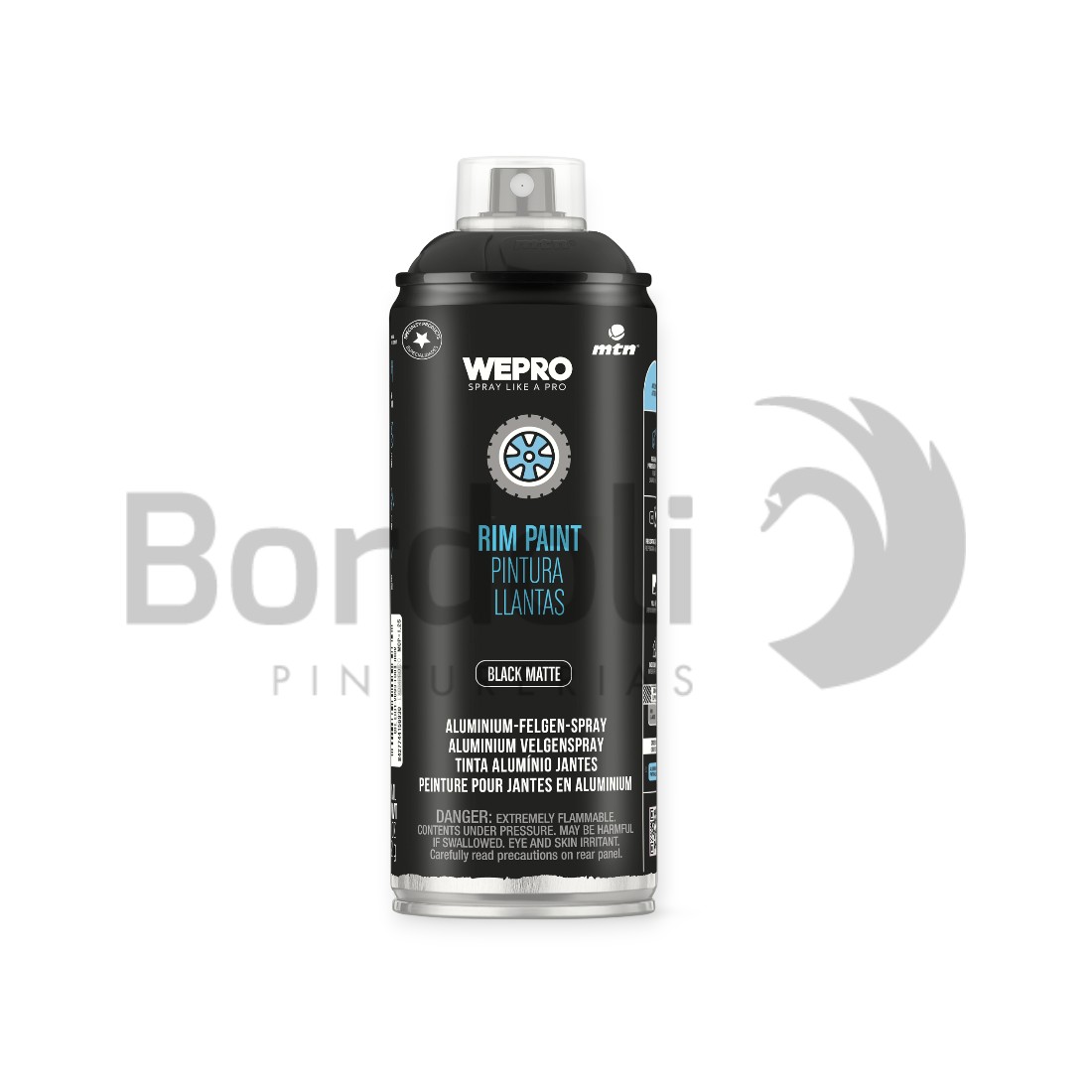 MTN PRO NEGRO MATE LLANTAS