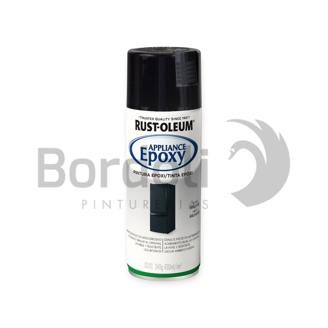 RUSTOLEUM EPOXI NEGRO BRILLANTE 340G