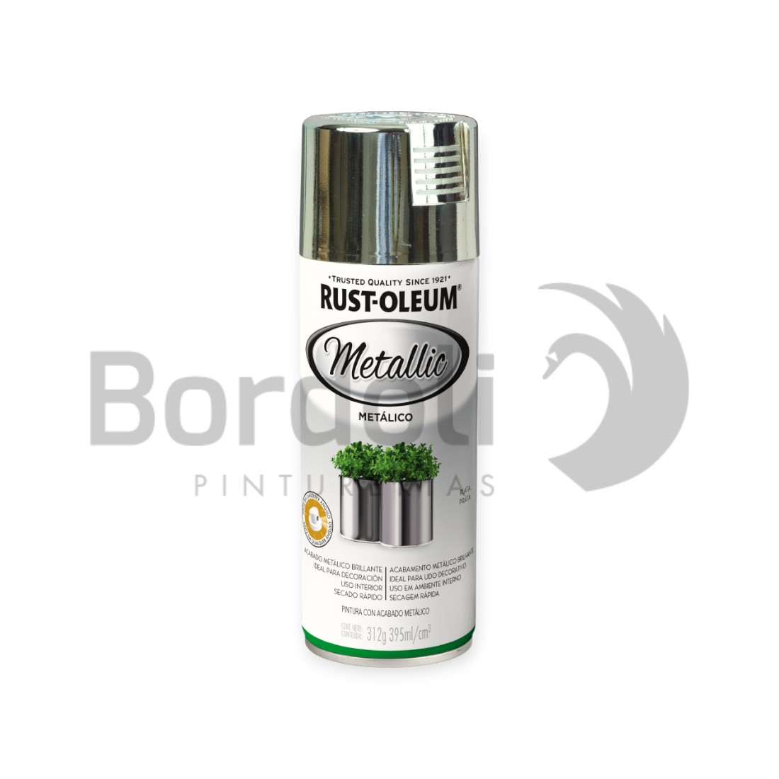 RUSTOLEUM ACABADO METALICO PLATA 312G