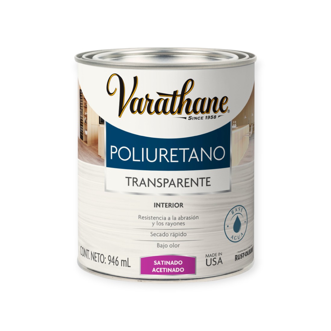 RUSTOLEUM PU BLANCO SATINADO 0.946LT