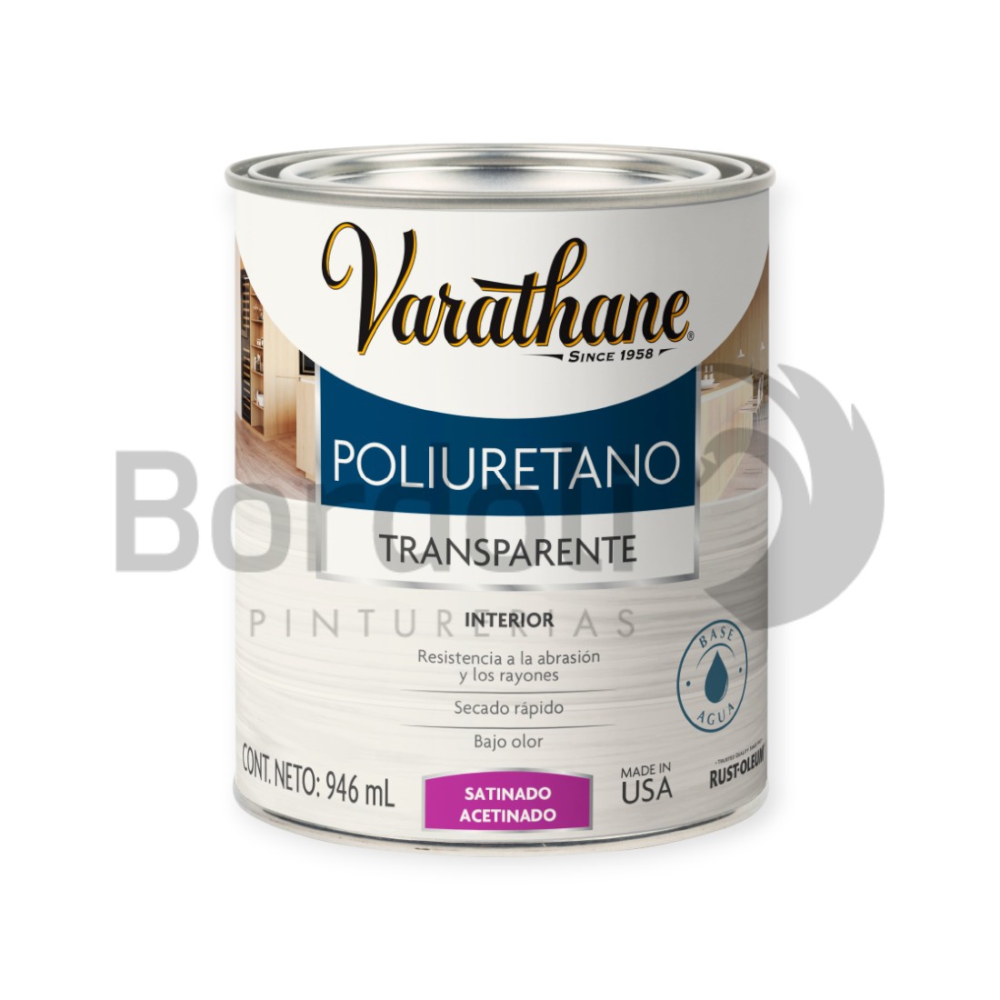 RUSTOLEUM PU BLANCO SATINADO 0.946LT