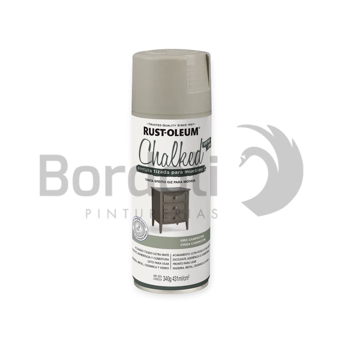 RUSTOLEUM AEROSOL GRIS CAMPESTRE 340G