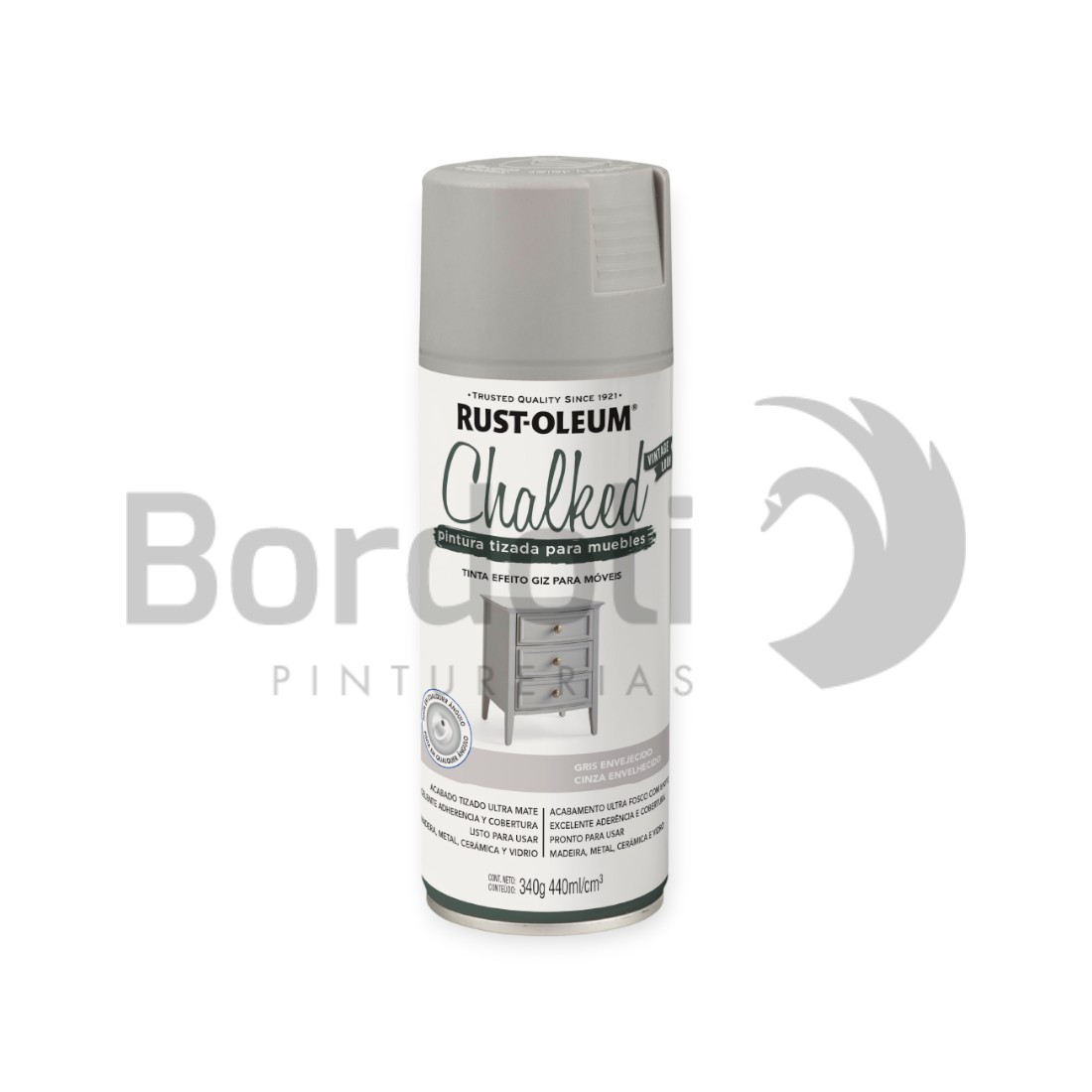 RUSTOLEUM AEROSOL GRIS ENVEJECIDO 340G