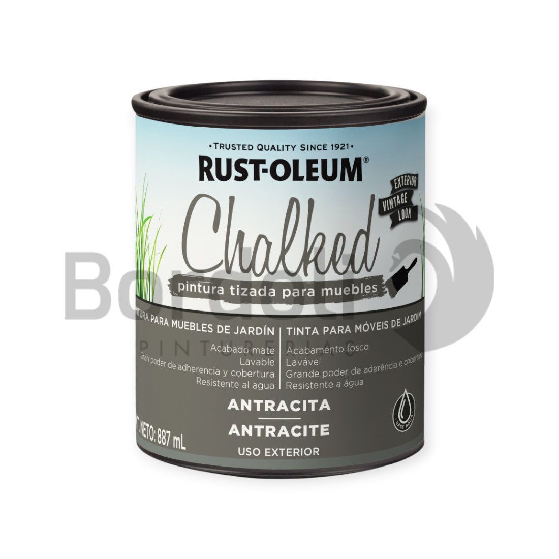 RUSTOLEUM EXT BROCH ANTRACITA ULTRA MATE BROCH 887 ML