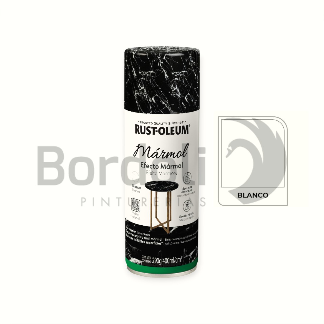 RUSTOLEUM AEROSOL EFECTO MARMOL BLANCO 290G