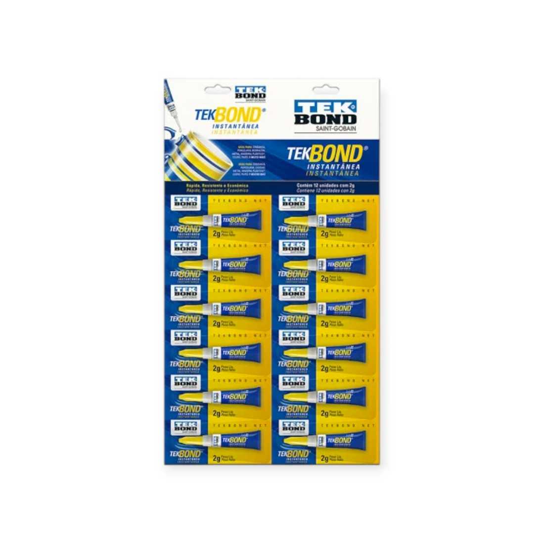 TB ADHESIVO INSTANTANEO CIANOACRILATOS 12X2G