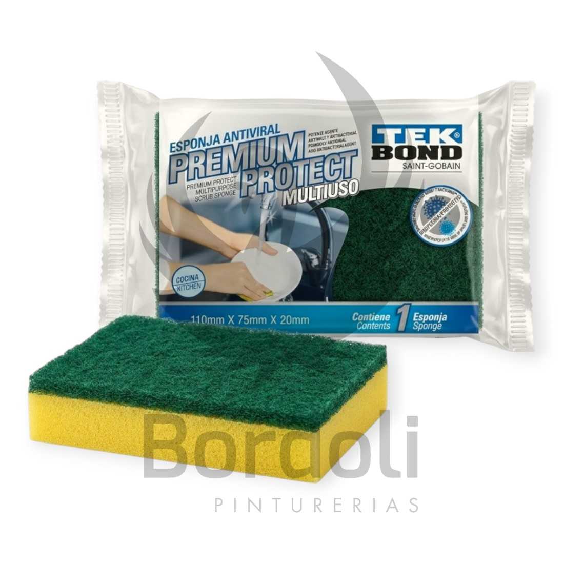 TB ESPONJA SILVER MULTIUSO VERDE / AMARILLA 75X110X20 MM