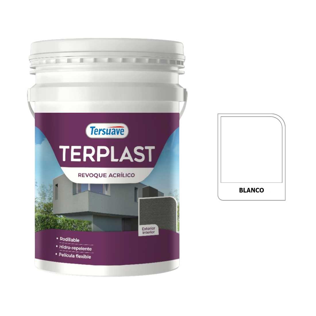 TERSUAVE TERPLAST REV. ACRIL. BLANCO 25K