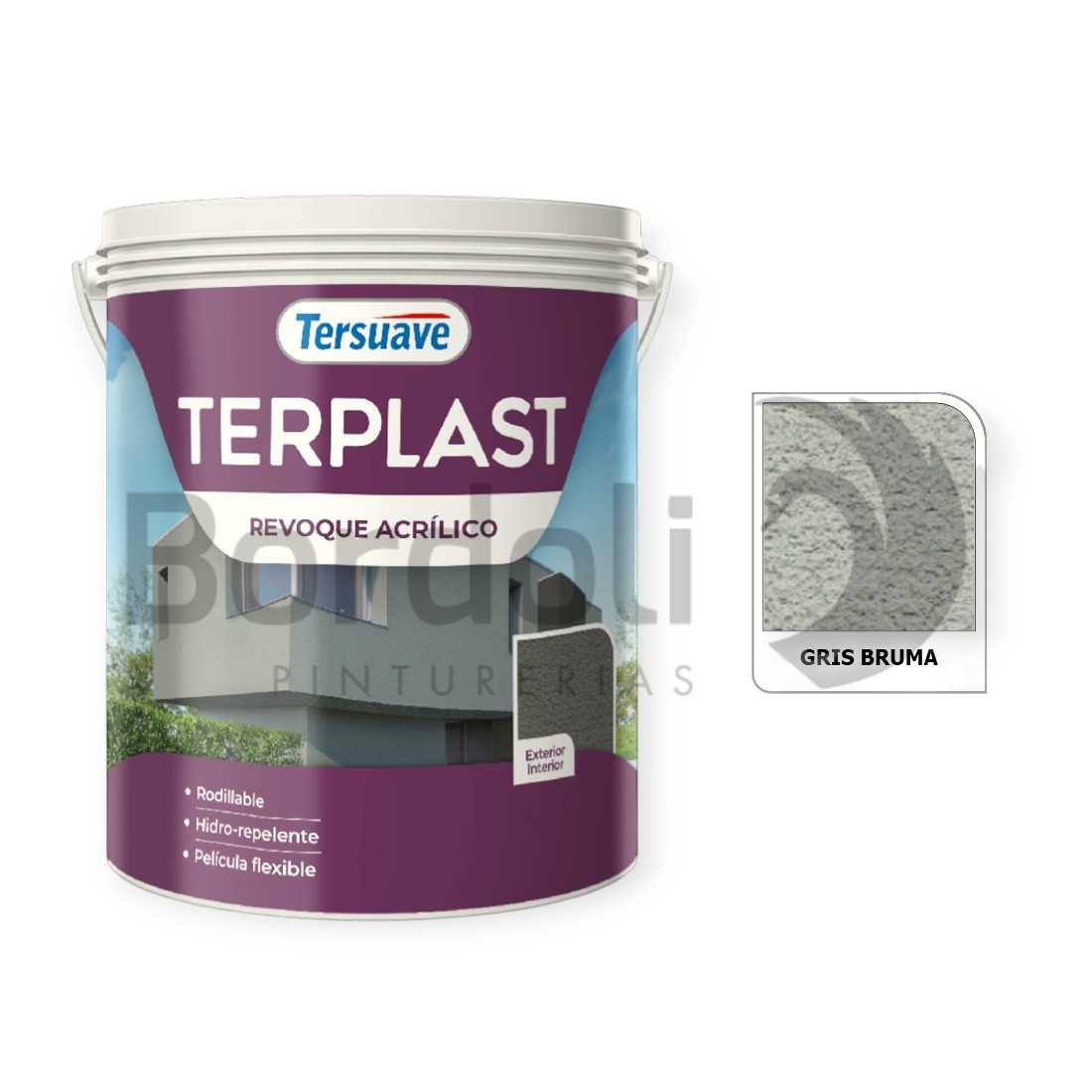 TERSUAVE TERPLAST REV. ACRIL. GRIS BRUMA 5K