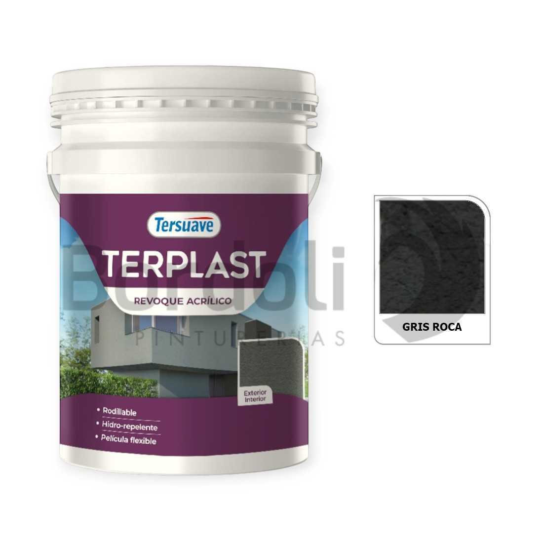 TERSUAVE TERPLAST REV. ACRIL. GRIS ROCA 25K
