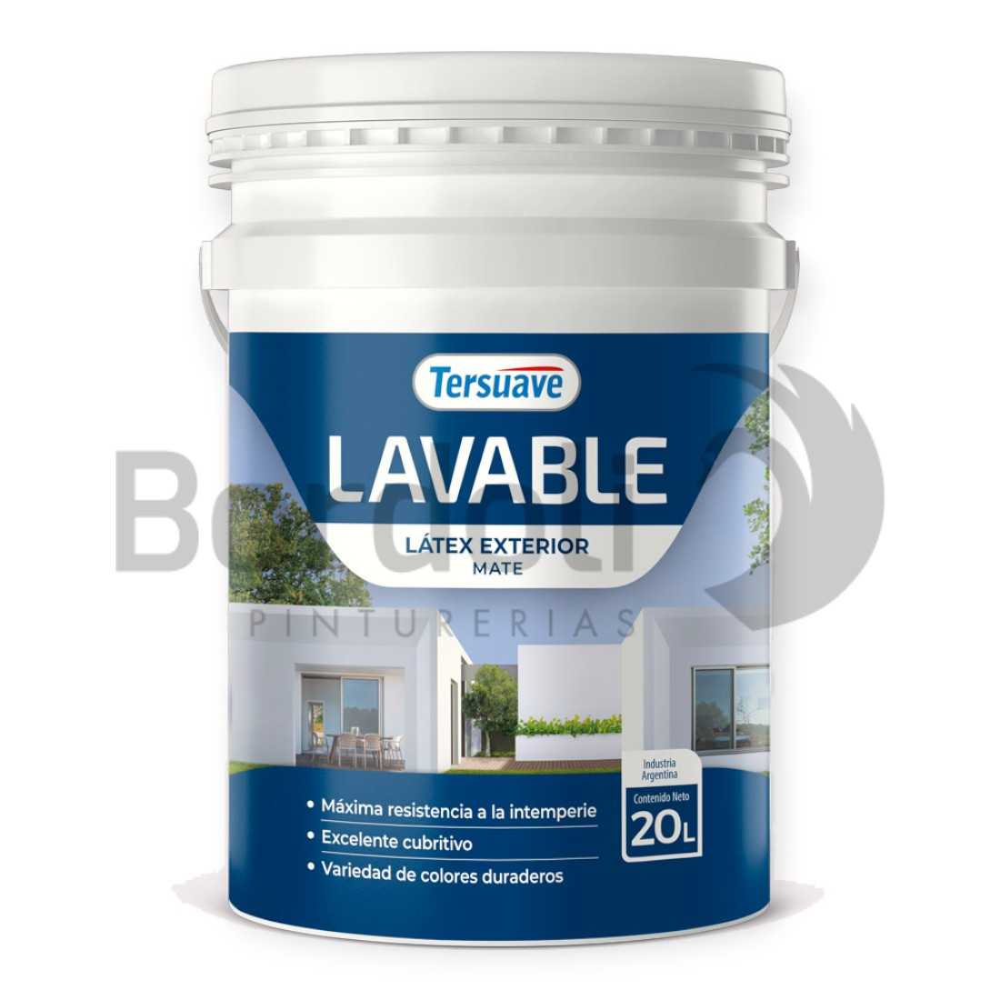 TERSUAVE LAVABLE REV. ACRILICO EXT MATE NEGRO EBANO X 20 LT