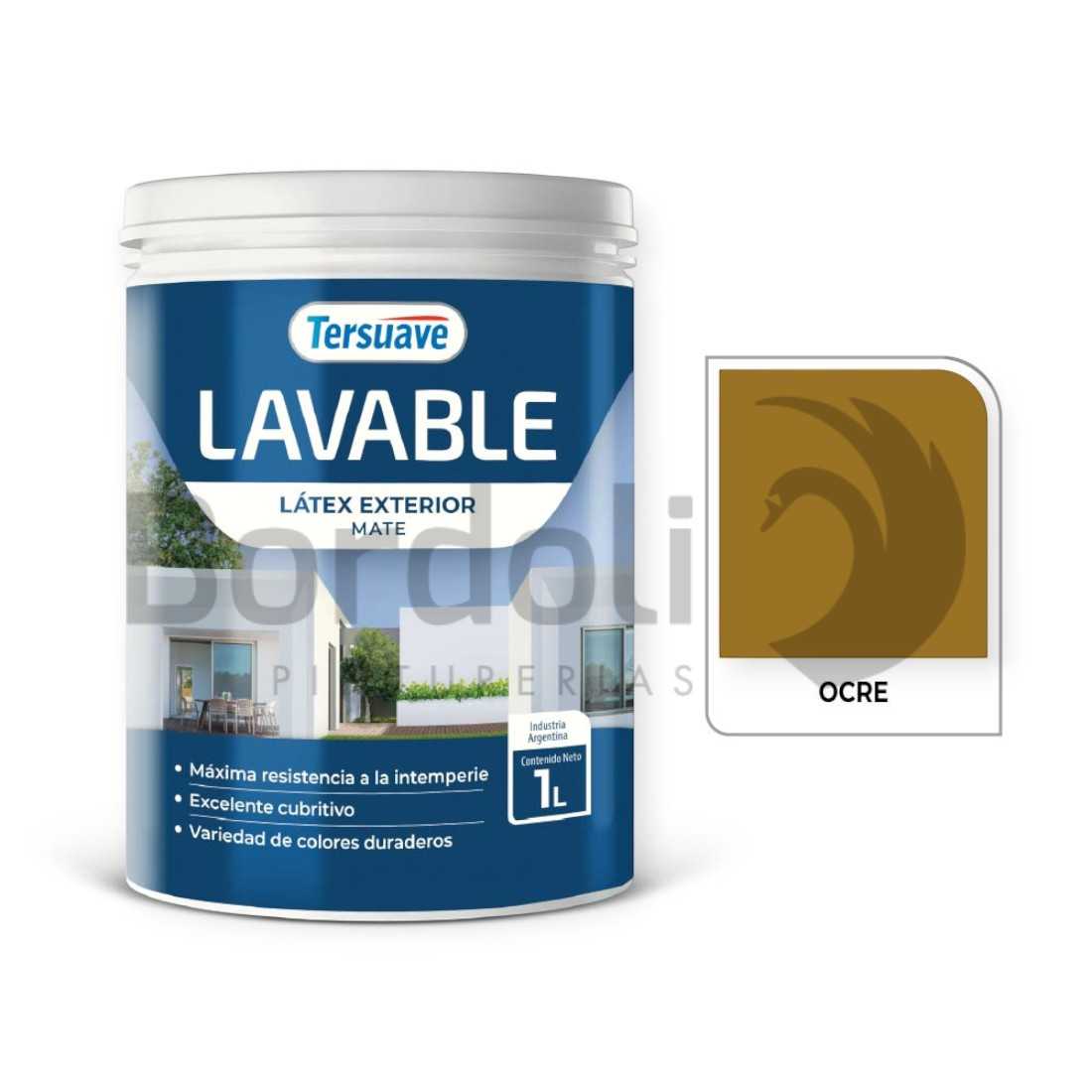 TERSUAVE LAVABLE REV. ACRILICO EXT MATE OCRE X 1 LT