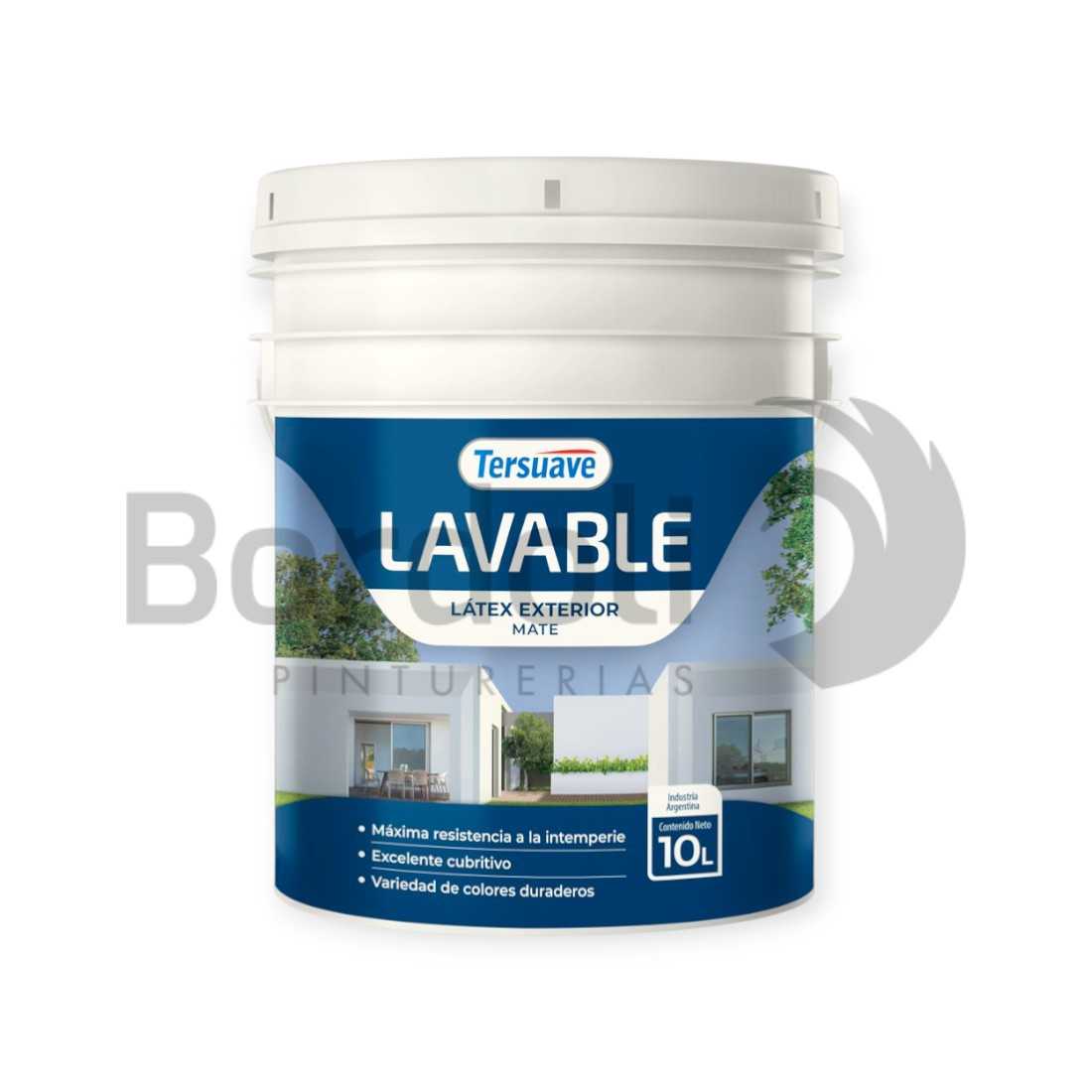 TERSUAVE LAVABLE REV. ACRILICO EXT MATE BLANCO X 10 LT