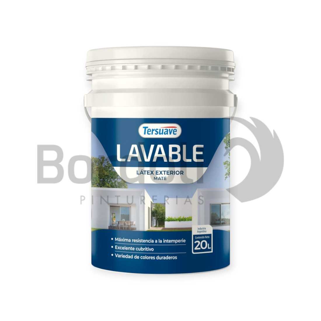 TERSUAVE LAVABLE REV. ACRILICO EXT MATE BLANCO X 20 LT