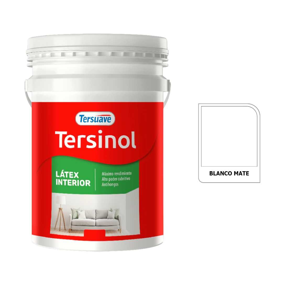 TERSUAVE TERSINOL LATEX INT MATE BLANCO X 20 LT
