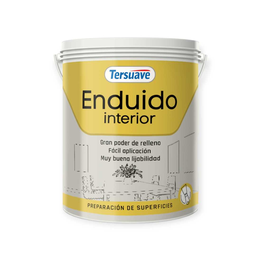 TERSUAVE ENDUIDO INT BLANCO X 1 LT