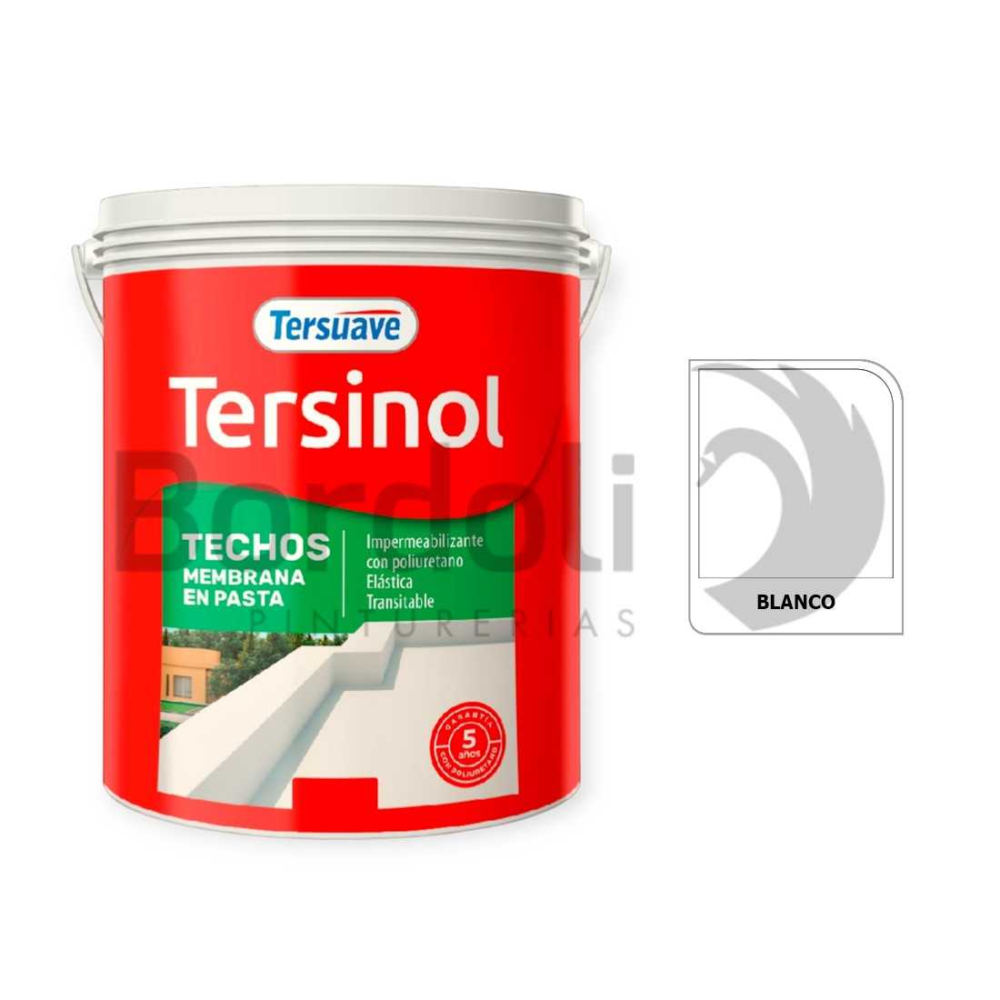 TERSUAVE TERSINOL TECHO MEMB EN PASTA BLANCO X 4 KG