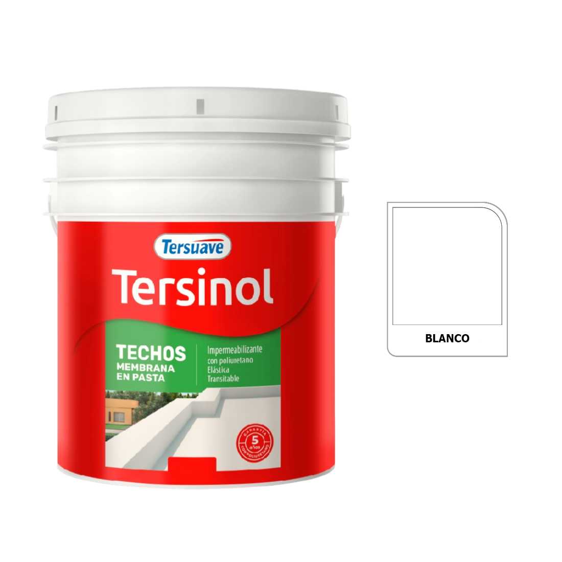 TERSUAVE TERSINOL TECHO MEMB EN PASTA BLANCO X 10 KG