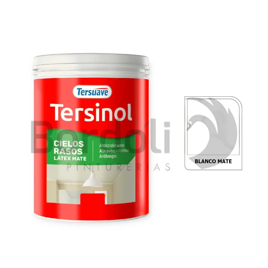TERSUAVE TERSINOL LATEX CIELORRASO MATE BLANCO X 1 LT