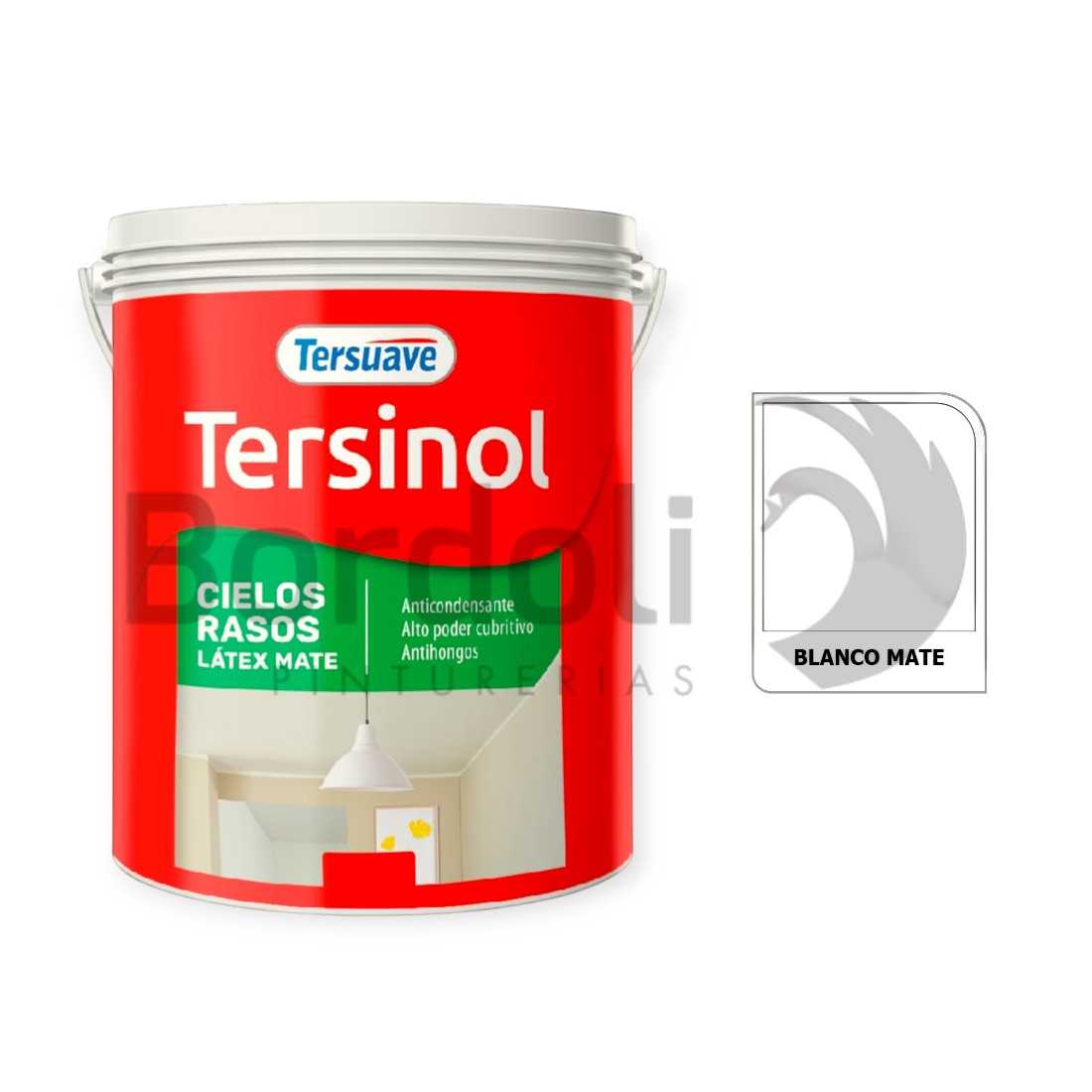 TERSUAVE TERSINOL LATEX CIELORRASO MATE BLANCO X 4 LT
