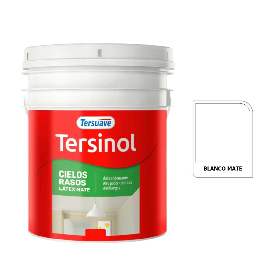 TERSUAVE TERSINOL LATEX CIELORRASO MATE BLANCO X 10 LT