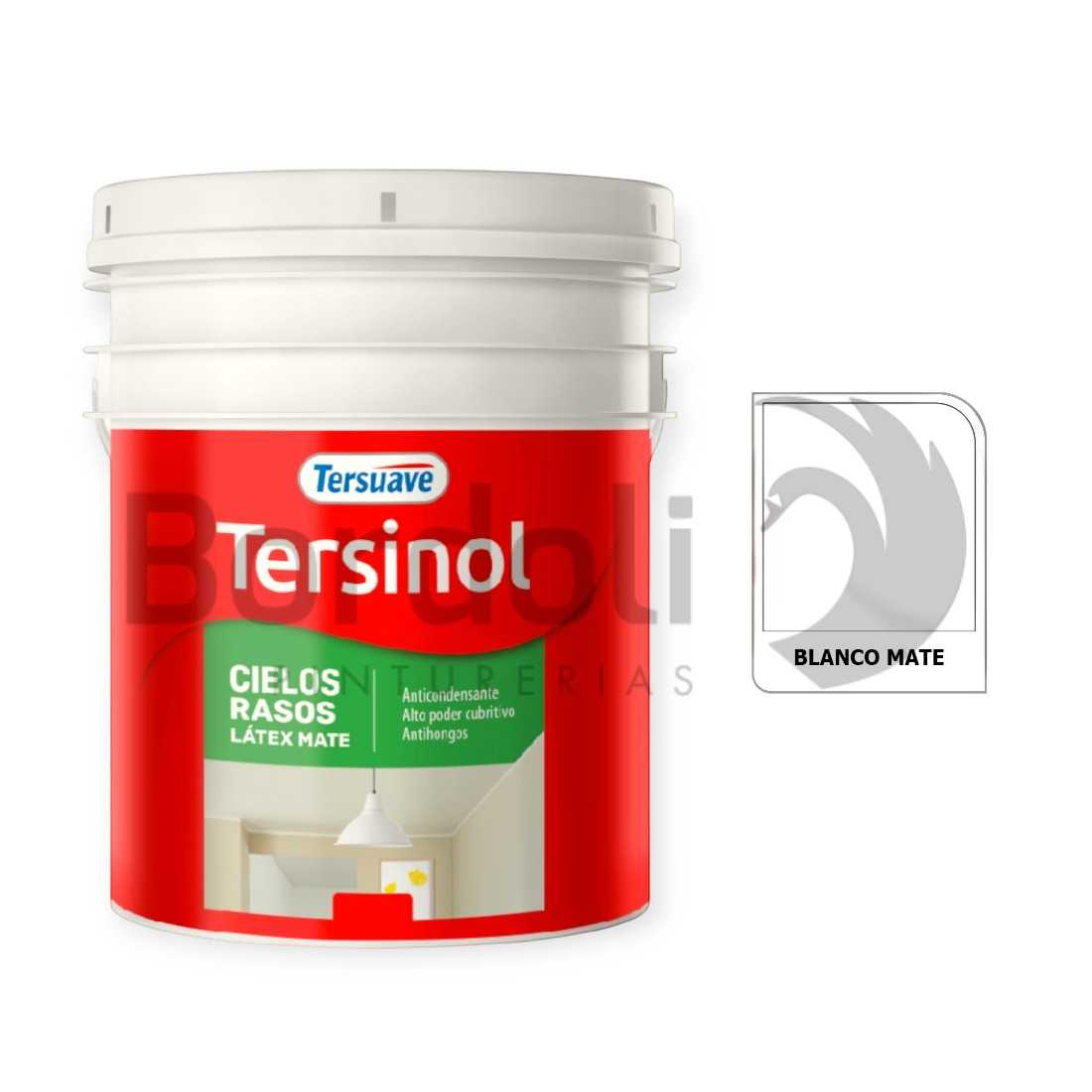 TERSUAVE TERSINOL LATEX CIELORRASO MATE BLANCO X 10 LT
