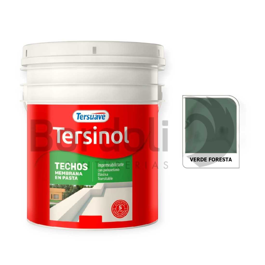 TERSUAVE TERSINOL TECHO MEMB EN PASTA VERDE FORESTA X 10 KG