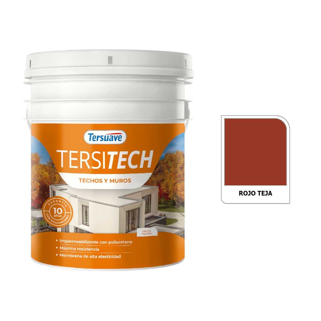 TERSUAVE TERSITECH IMPER T/MUROS ROJO TEJA X 10 KG