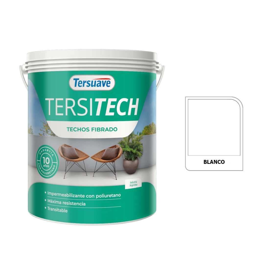 TERSUAVE TERSITECH IMPER FIBRADO T/M BLANCO X 4 KG