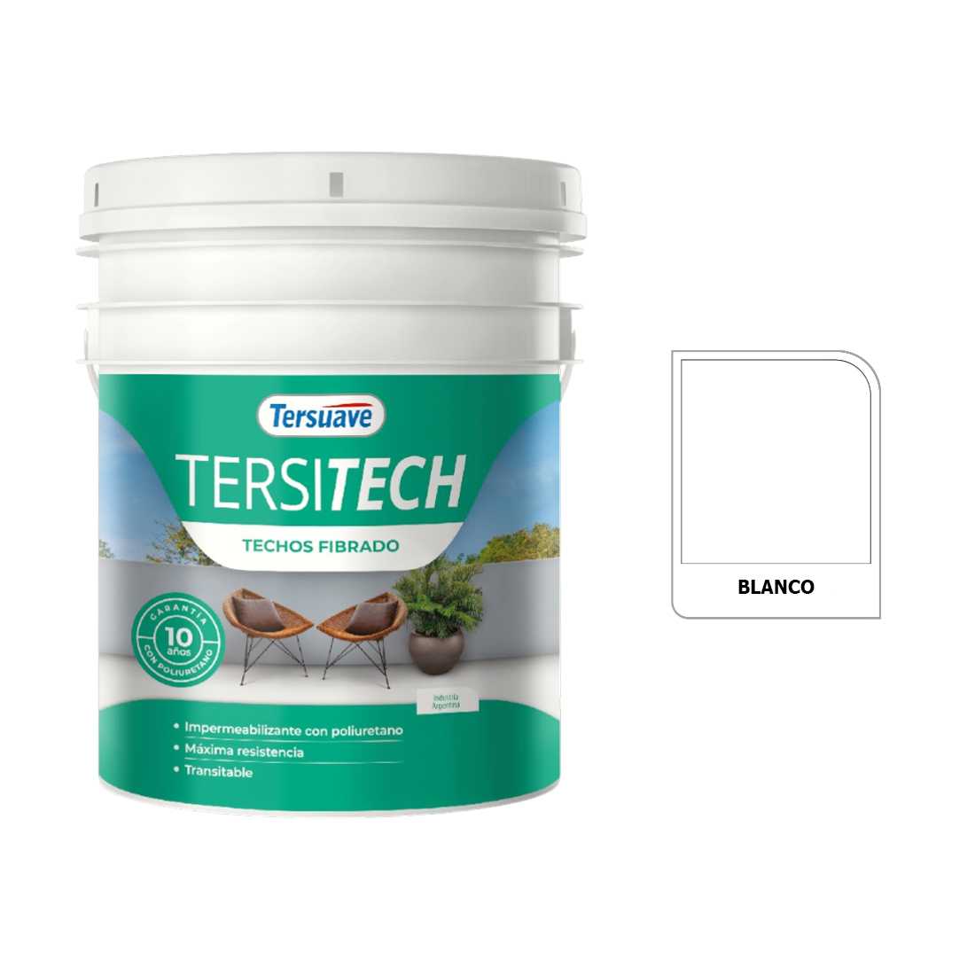 TERSUAVE TERSITECH IMPER FIBRADO T/M BLANCO X 10 KG