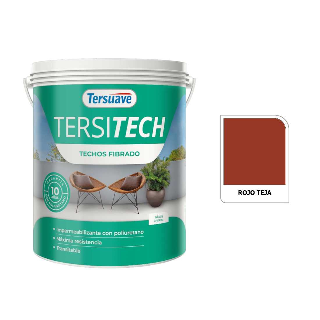 TERSUAVE TERSITECH IMPER FIBRADO T/M ROJO TEJA X 4 KG