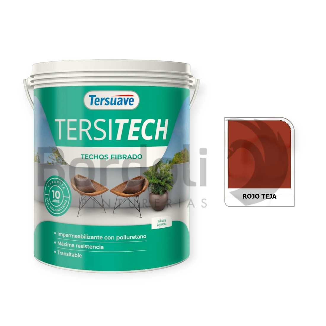 TERSUAVE TERSITECH IMPER FIBRADO T/M ROJO TEJA X 4 KG