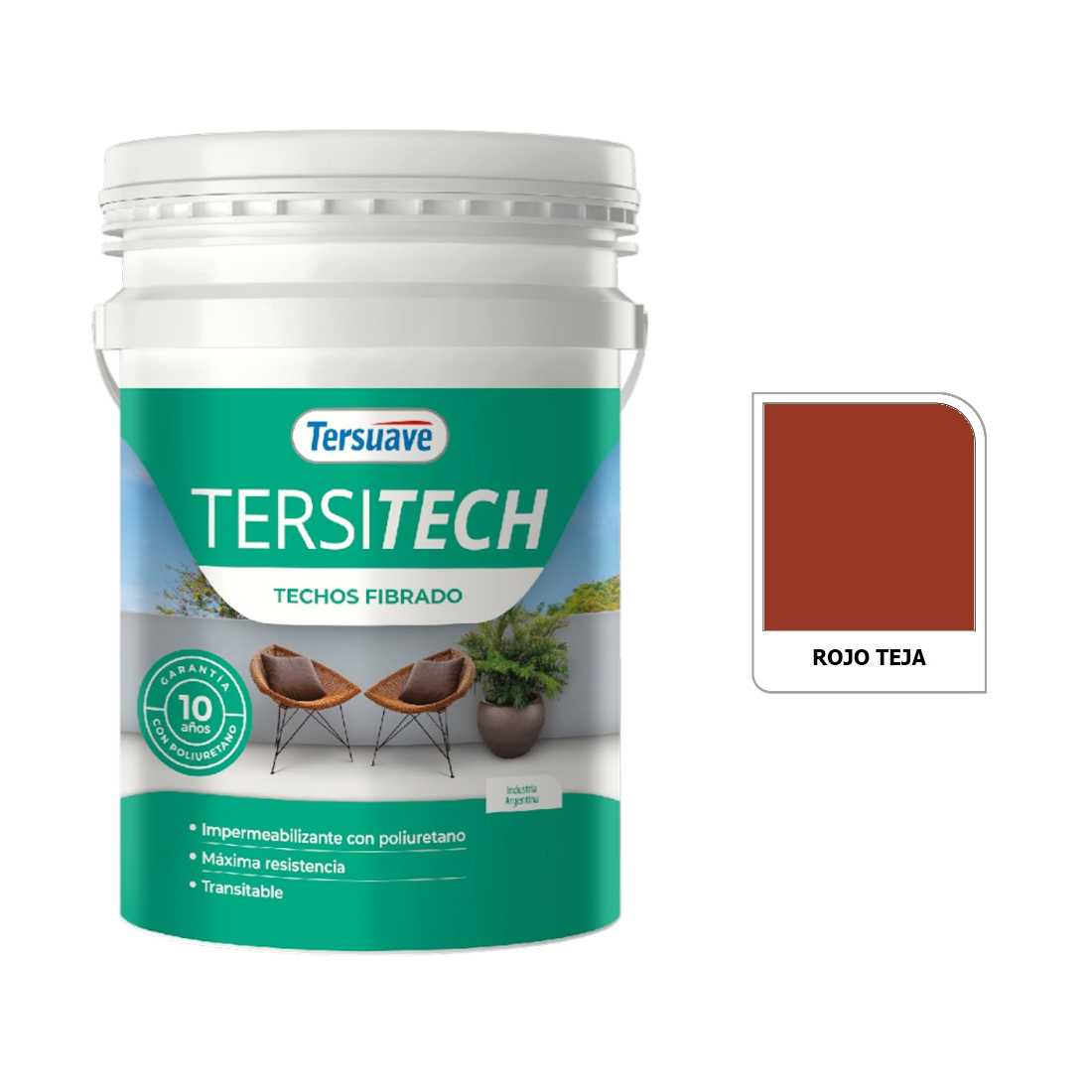 TERSUAVE TERSITECH IMPER FIBRADO T/M ROJO TEJA X 20 KG