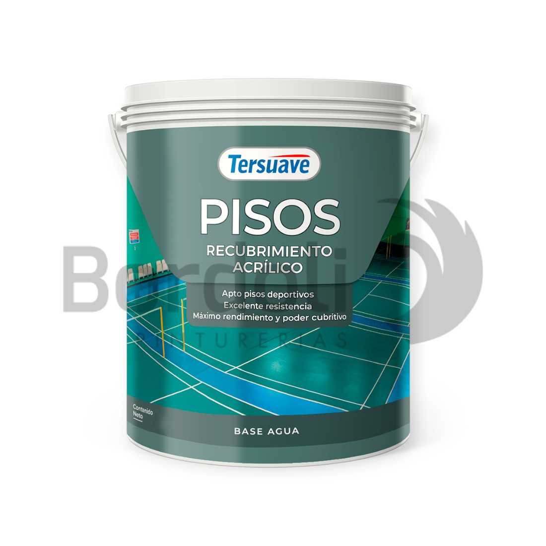 TERSUAVE TERSPORT PISO DEPORTIVO B ACUOSA VERDE X 4 LT