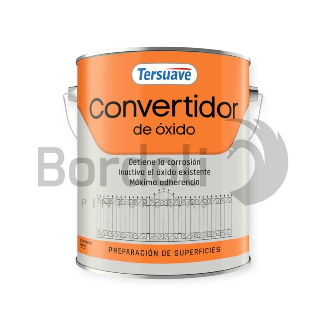 TERSUAVE CONV. DE OXIDO MATE GRIS X 4 LT