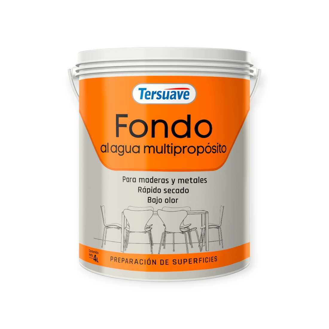 TERSUAVE FONDO BASE ACUOSA MULTIPROPOSITO GRIS X 4 LT
