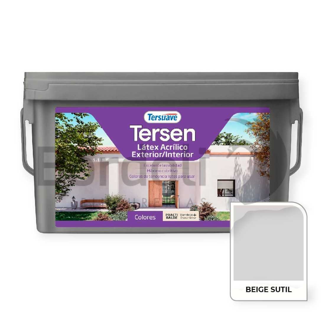 TERSUAVE TERSEN LATEX EXT-INT MATE BEIGE SUTIL X 4 LT
