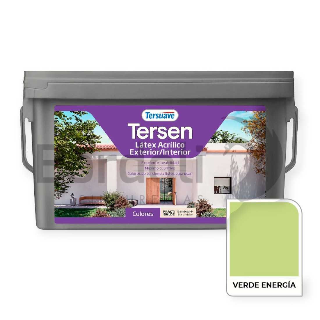 TERSUAVE TERSEN LATEX EXT-INT MATE VERDE ENERGIA X 4 LT